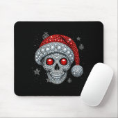 Tapis De Souris Sugar Skull With Santa Hat Tee Christmas Pajama Xm (Avec souris)