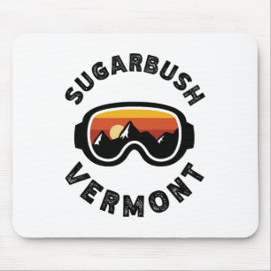 Tapis De Souris Sugarbush Ski Ski Ski Snowboard Dans Le Vermont