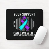 Tapis De Souris Suicide Awareness Warrior Suicide Prevention Aware (Avec souris)