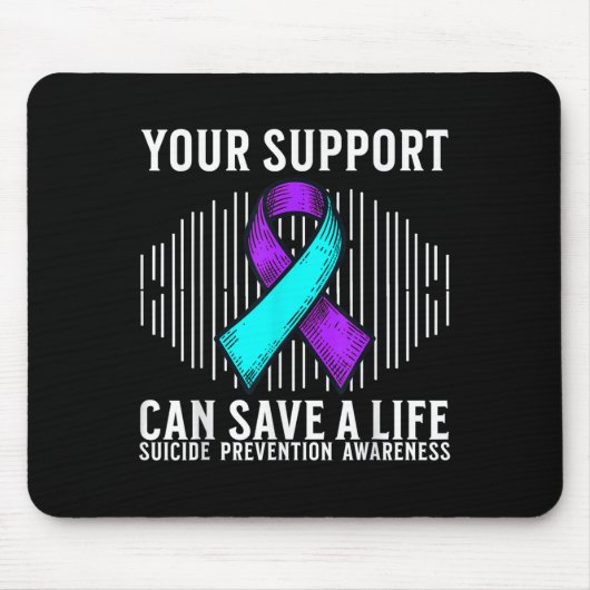 Tapis De Souris Suicide Awareness Warrior Suicide Prevention Aware (Devant)