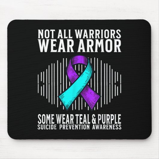 Tapis De Souris Suicide Awareness Warrior Suicide Prevention Aware (Devant)