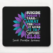 Tapis De Souris Suicide Pain Sunflower Suicide Prevention Awarenes (Devant)