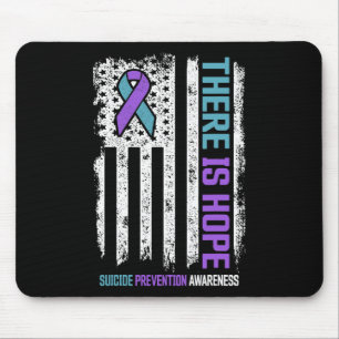 Tapis De Souris Suicide Prévention American Flag Hope Suicide Awar