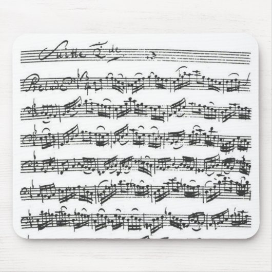 Tapis De Souris Suite de violoncelle de Bach (Devant)