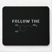 Tapis De Souris Suivez La Dopamine Chimique Structure Fun Science (Devant)