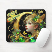 Tapis De Souris SUKI ~ Fée teintée verte ~ Mousepad (Avec souris)