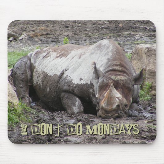 Tapis De Souris Sulking Rhino Mousepad (Devant)