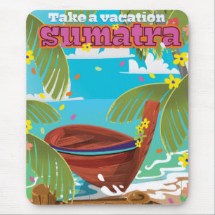 Tapis De Souris Sumatra Indonésie affiche voyage