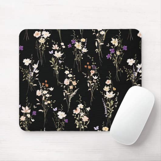 Tapis De Souris Summer Wildflower Bouquets Abstract Design (Avec souris)