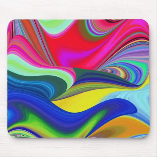 Tapis De Souris Summerrainbow, Rainbowart 3D Abstrait (Devant)