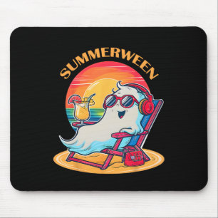 Tapis De Souris Summerween mignon Fantôme d'été Éffrayant Hallowee