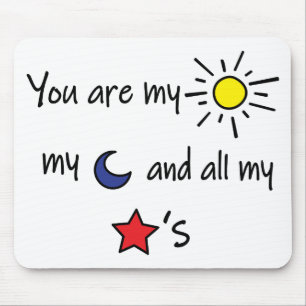 Tapis De Souris Sun-Moon-and-Stars
