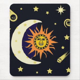 Tapis De Souris Sun Moon et Stars