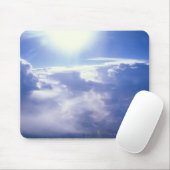 Tapis De Souris Sun shinning par des nuages (Avec souris)