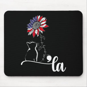 Tapis De Souris Sunflower Cat Comma La Kamala Harris Pour Présiden