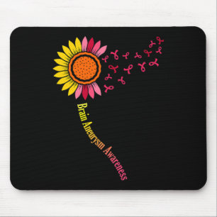 Tapis De Souris Sunflower Cerveau Aneurysme Mois de sensibilisatio