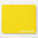 Tapis De Souris Sunflower jaune Nom de la couleur<br><div class="desc">Sunflower jaune</div>