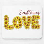 Tapis De Souris Sunflower Love Mouse Pad (Devant)