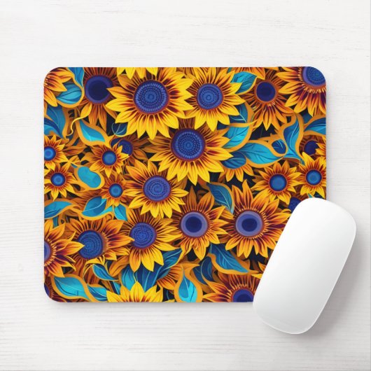 Tapis De Souris Sunflower Mouse Pad (Avec souris)