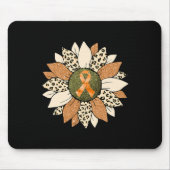 Tapis De Souris Sunflower Orange CRPS Sensibilisation Femmes Guerr (Devant)