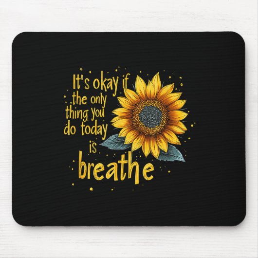 Tapis De Souris Sunflower Suicide Awareness  (Devant)