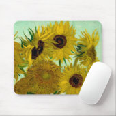 Tapis De Souris Sunflowers dans Vase Van Gogh Art (Avec souris)
