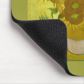 Tapis De Souris Sunflowers dans Vase Van Gogh Art (Coin)