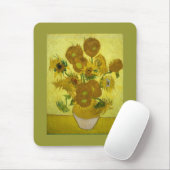 Tapis De Souris Sunflowers dans Vase Van Gogh Art (Avec souris)