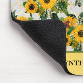 Tapis De Souris Sunflowers or Honeycomb et Royal Bee avec le nom (Coin)