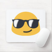 Tapis De Souris Sunglasses Emoji (Avec souris)