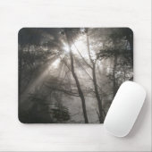Tapis De Souris Sunlight Through Trees Dark Woodland (Avec souris)