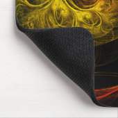 Tapis De Souris Sunrise Floral Rouge Abstrait Art Mousepad (Coin)