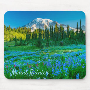 Tapis De Souris Sunrise Lupine et Mount Rainer