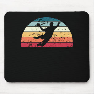 Tapis De Souris Sunset de handball rétro Sports Vintages Sunrise