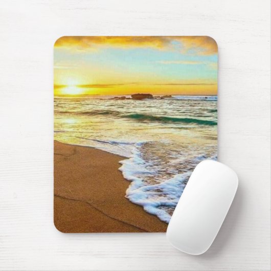 Tapis De Souris Sunset plage (Avec souris)