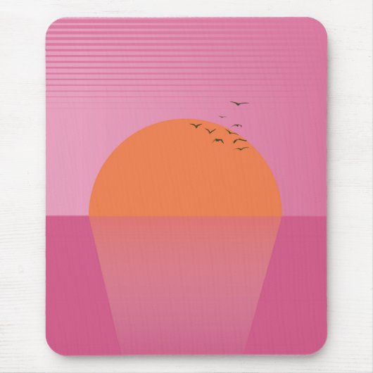 Tapis De Souris Sunset rétro (Devant)