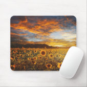 Tapis De Souris Sunset SunflowersField (Avec souris)