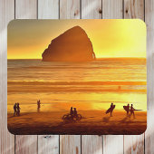 Tapis De Souris Sunset Surf et Vélo Cape Kiwanda Oregon