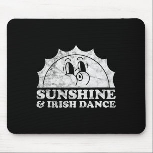 Tapis De Souris Sunshine And Irish Dance Retro Vintage Sun Irish D
