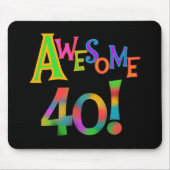Tapis De Souris Super 40 T-shirts et cadeaux d'anniversaire (Devant)