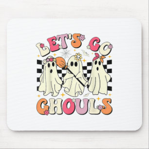Tapis De Souris Super Allons Gouls Retro Halloween Ghost Women