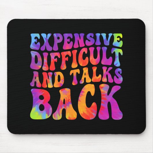 Tapis De Souris Super Drôle coûteux & Parle de retour (Devant)