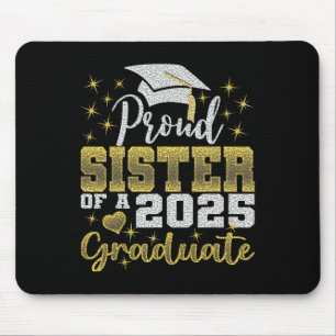 Tapis De Souris Super Fier Soeur De 2025 Diplômée Famille Awesome