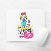 Tapis De Souris Super fille (Avec souris)