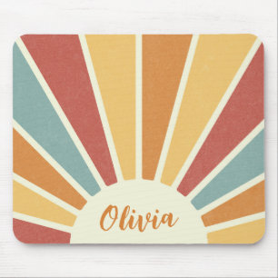 Tapis De Souris Super grunge style rétro design soleil