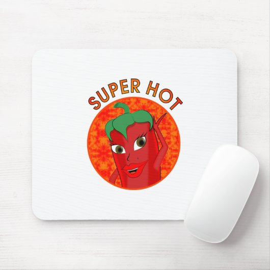 Tapis De Souris Super Hot Pepper Diva (Avec souris)