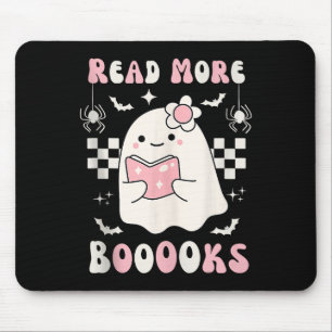 Tapis De Souris Super Lire Plus Livres Joli Ghost Boo Funny Hallow