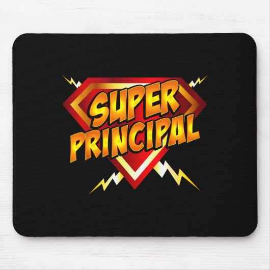 Tapis De Souris Super Principal Back To School Educational Superhe (Devant)