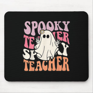 Tapis De Souris Super Retro Halloween Enseignant Éffrayant Trick O