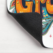 Tapis De Souris Super Retro Psychedelic les années 70 Funky Hippie (Coin)